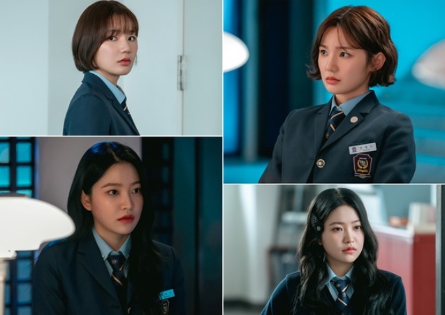 '청담국제고등학교 2' 이은샘-김예림, 적일까 아군일까? 분위기 압도하는 강렬 대립! 기사 이미지